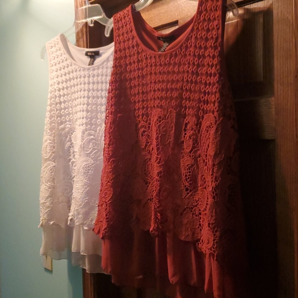 COPY - Womens XL Set of 2 Crochet Tanks by Style & Co
